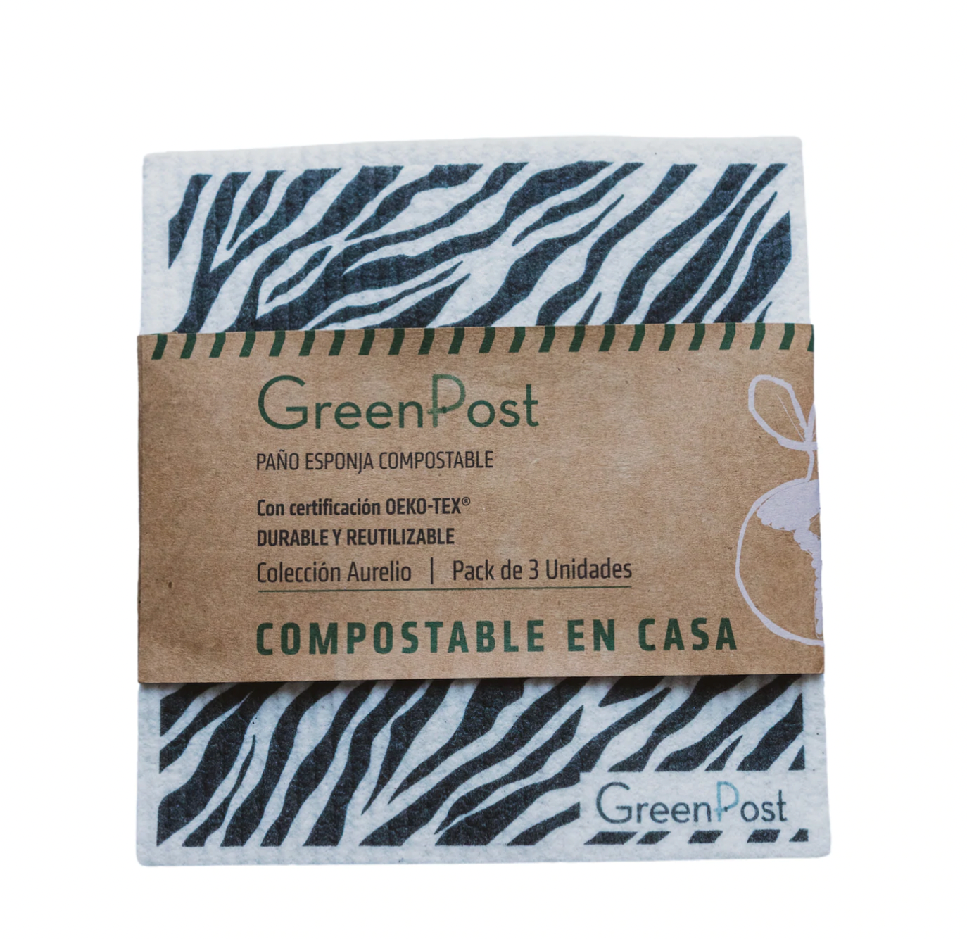 GreenPost Paño Esponja x3